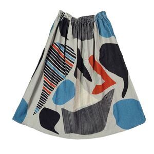 WOLF & RITA Maxi Skirt Girls SZ 12 Corduroy Organic Cotton‎ Pull On Art Retro